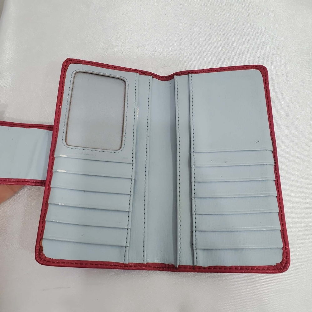 Fossil Pink Leather Clasp Wallet - Picture 5 of 11